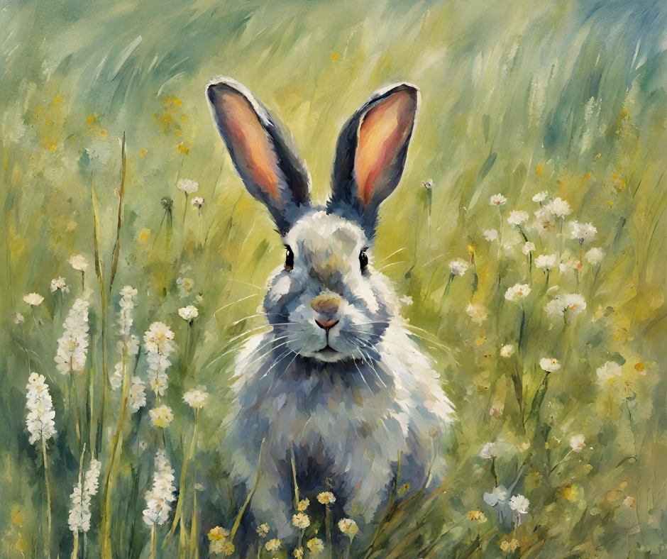 Spitzwegerich & Hase